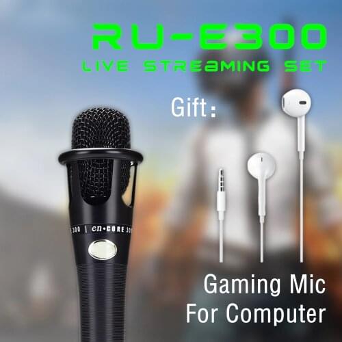YUEPU RU-E300 Condenser Microphone Set for Broadcast Live Streaming Youtuber PC Gaming