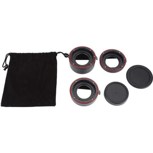 Lens Adapter Auto Focusing Macro Extension Lens Adapter Tube Rings Set for Canon EOS EF Mount lens holder