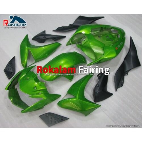 Motorbike Bodywork For Kawasaki Z1000 2007 2008 2009 Body Set Z-1000 07 08 09 Black Green ABS Aftermarket Motorcycle Fairing Kit
