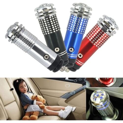 Small Car Air Purifier 12V Mini Auto Car Fresh Air anion Ionic Purifier Oxygen Bar Ozone Ionizer cleaner Vehicle Air Freshener