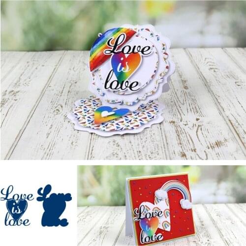 Heart shape Love Metal Cutting Dies for DIY Scrapbooking Crafts Dies Cut Stencils Maker Photo Album Template Handmade Decoration