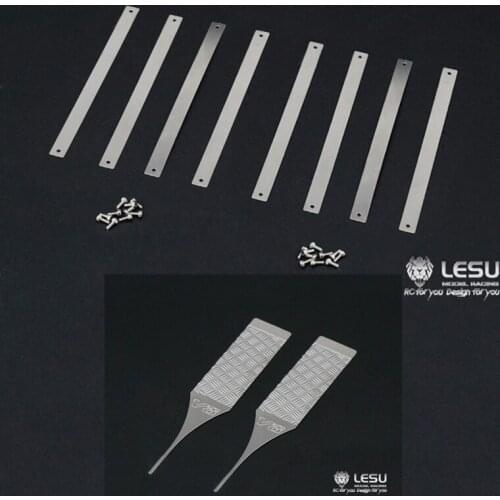 LESU Metal Mudguard Decorative Sticker for 1/14 RC DIY TAMIYA Scania R470 R730 R620 Model Car Tractor Truck Dumper