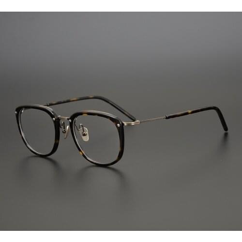 Vintage Square Acetate Glasses Frame Men Women Prescription Myopia Optical Eyeglasses Frame 2021 New Retro Luxury Brand Eyewear