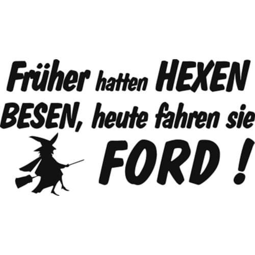 Bumper Stickers Earlier Witches Today Have Broom Car Notebook Vinyl Car Packaging Personality Decals