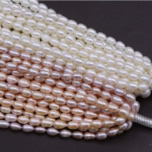 NEW 20strands rice pearls 6-7mm white mixed freshwater pearl strings
