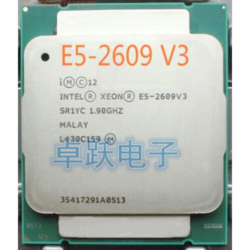 Original Intel Xeon E5-2609V3 (1.9GHZ/15MB/85W/) E5 2609V3 6-CORE E5-2609 V3 FCLGA2011-3 CPU Processor free shipping E5 2609 V3