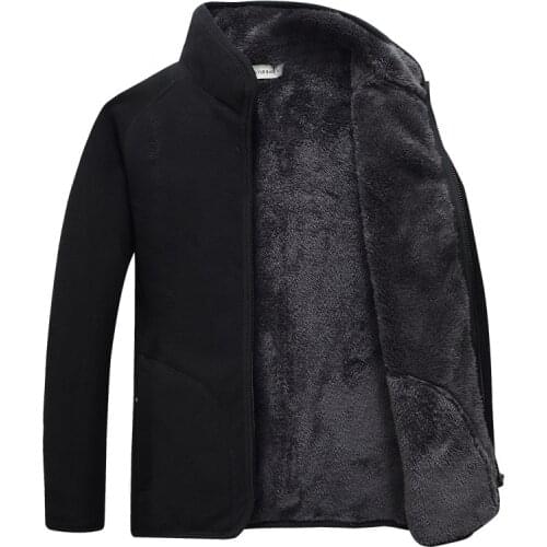 Outdoor fleece fleece mens autumn and winter new warm loose polar fleece jacket and jacket liner soft shell fleece sweater tide