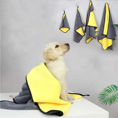Pet Towel Bath Absorbent Towel Soft Lint-free Dogs Cats Bath Towel Absorbent Quick-drying Large Thick Towel Special Pet Towel