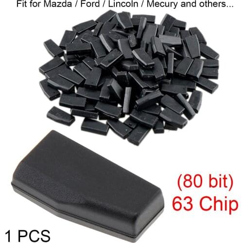 Blank 4D63 80Bits Carbon Chip Car Key Transponder Chip Replacement For Mazda Ford Lincoln Mecury Cars Vehicle Automobile SUV