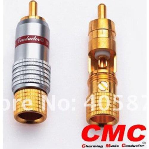 HIFI Audio RCA Connector CMC-7236-WU RCA plugs Audio cable plug