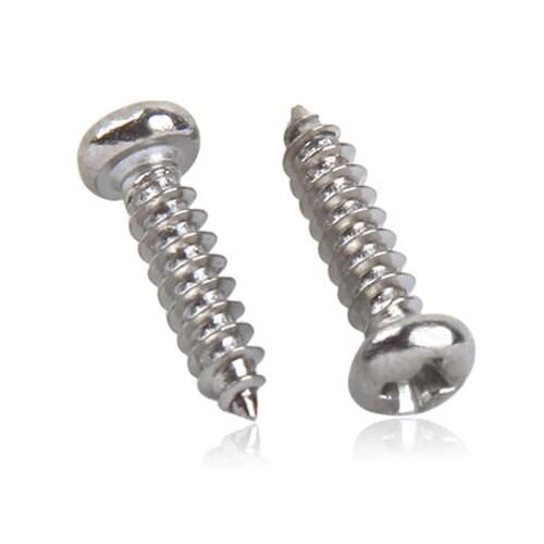 100Pcs M1.4 Phillips Round Head Screw Alloy Self tapping Tightening Bolt cross head microcomputer electronic bolts 2.5-10mm long