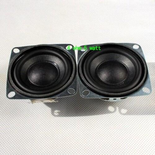 2pcs 2"inch 52MM 4ohm 5W full range speaker Loudspeaker Home HiFi audio Parts