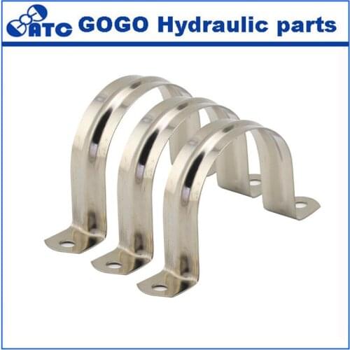 Stainless steel pipe clamp cable card rack buckle pipe clamp type U, water pipe fixing card U-shaped pipe clamp saddle card