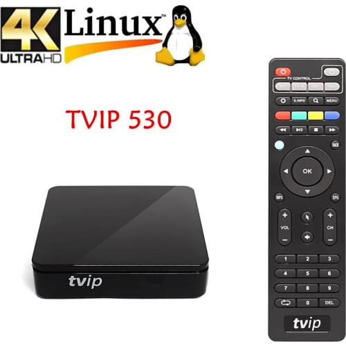 2020 Newest TVIP Brand TVIP 530 4K Linux TV Box S905W Quad Core TVIP S-Box V.530 3840x2160 Youtube Work on Linux TV Box tvip530