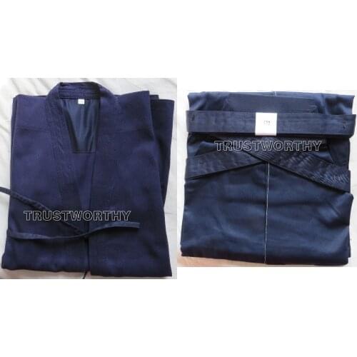UNISEX suits hapkido uniforms kendo clothing sets hakama martial arts clothes darkblue high quality