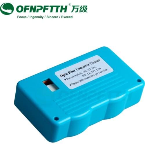 Fiber optic connector cleaner for SC FC LC DIN D4 500 times cleaning