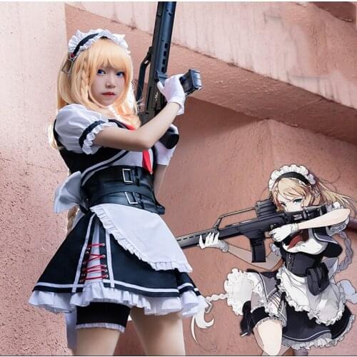 Game Girls Frontline Cosplay Costume G36 Cosplay Maid Costumes Halloween Party Women Maid Cosplay Costume