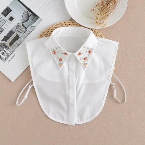 Ladies fake collar easy to wear fake collar Korean white shirt collar autumn and winter shirt fake collar