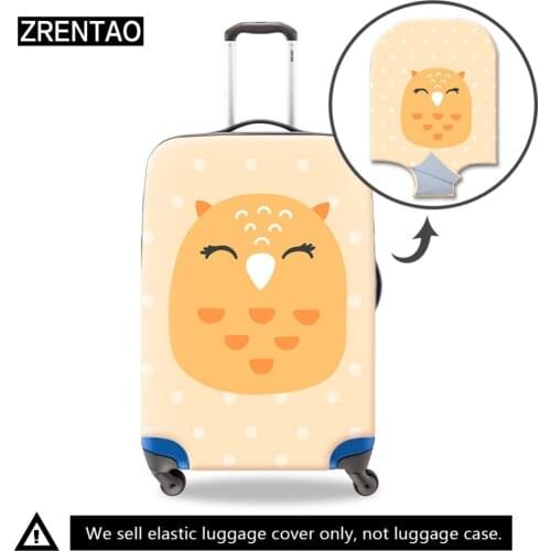 ZRENTAO cartoon protective cover for travel luggage dustproof personalized suitcase cover waterproof stretch cover for case