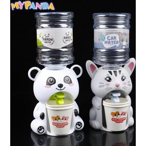 1PC 8 * 7.5* 23cm Mini Cartoon Drink Water Dispenser Toy Kitchen Play House Toys For Children Game Toys