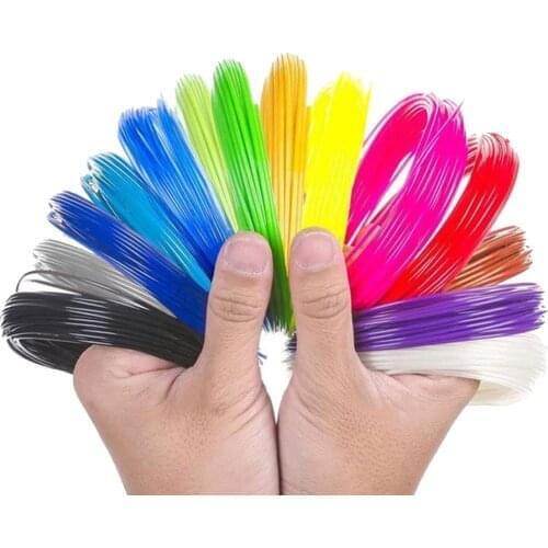 3D Pen PLA Filament 10 Colors 5m 1.75mm Refilled 10 Packs Filaments Set 5 meters Scribble Pen Printing Material Free Shipping