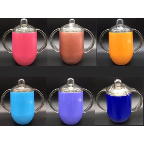 50pcs 12oz pacifier Egg Cups Wine Tumbler Wine Glass Double Wall Stainless Steel Vacuum Insulated coffee Mups with pacifier Lids