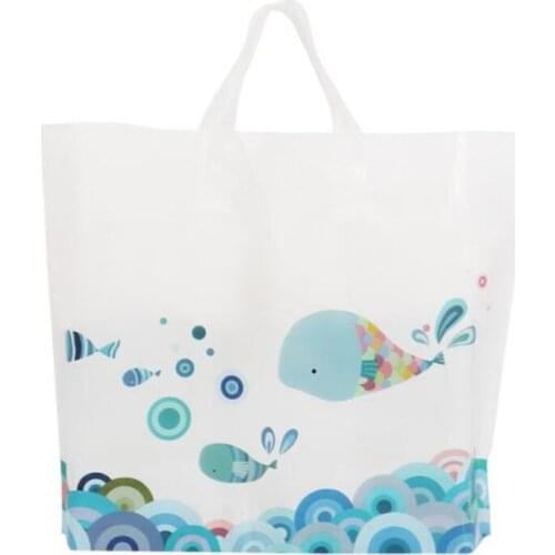 50Pcs/Lot Gift Bag with Handles Packing Gift Bags Christmas Party Wedding Marriage Candies Food Cookie Packaging Bags Pouches