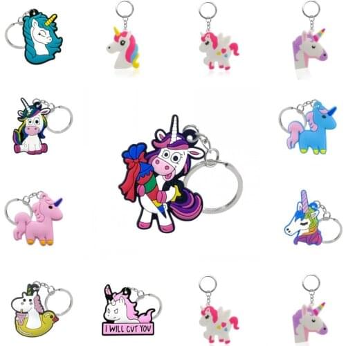 1pcs Cartoon Figure Pvc Keychain Kids Toy Fashion Charms Trinkets Supper Hero Key Ring