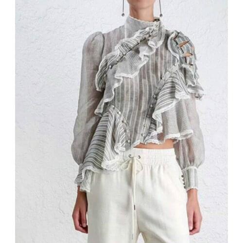 Женские рубашки с рюшами BSLBCNA China At AliExpress