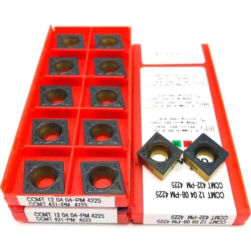 CCMT120404 CCMT120408 PM 4225 carbide insert CNC lathe tool CCMT 120404 PM4225 for metal turning parts insert cutting tool