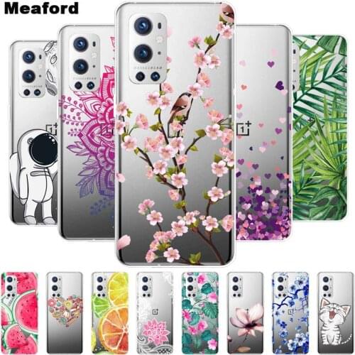 For Oneplus 9 Pro Case TPU Silicone Soft Cartoon Clear Case for Oneplus 9 Pro Phone Cover One plus 9 Pro 9Pro 2021 Coque Fundas