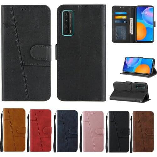 Honor 8A Phone Case for Huawei P Smart 2021 Y5P Y6P 2020 Y6 2019 Flip Protection Cque Retro Leather Splicing Wallet Cover Funda