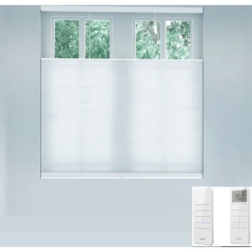 Electric Honeycomb Blinds Cellular Shades Window Pleated Curtains (Top Down Bottom Up) Custom Power DC110-240