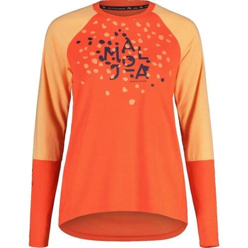 Womens Motorcycle Cycling Wear Mountain Bike Cross Country Motorcycle Wear T-shirt Clothes Long Sleeve jersey rosa