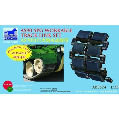 BRONCO AB3524 1/35 AS90 SPG Workable Track - Scale Model Kit