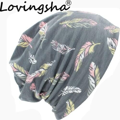 LOVINGSHA Autumn Winter Thin Men Skullies Beanies Cute Design Hats For Women Girl Hot Feminino Multifunction Warm Scarf HT103