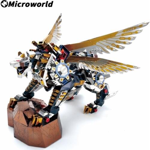 Microworld New 2019 3D Metal Puzzle Model Flying Tiger Kits DIY 3D Laser Cut Model Jigsaw Toys For Adult Unisex D006 Collection