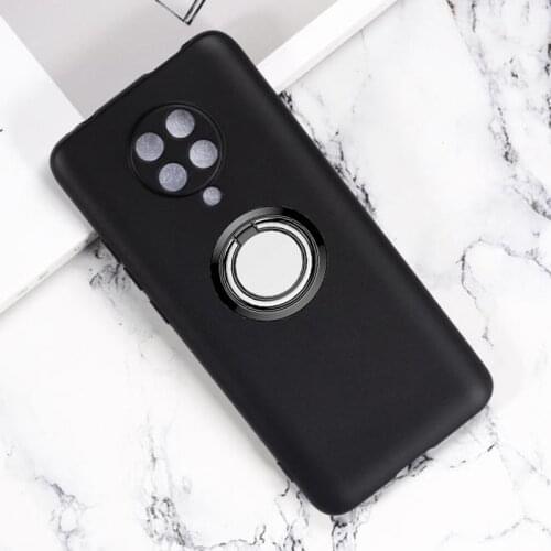 For Xiaomi Mi Mix 2S Play 8SE 8 9 10 Lite Redmi K30 Pro Zoom S2 Y2 Back Ring Holder Bracket Cover Soft Silicone Case