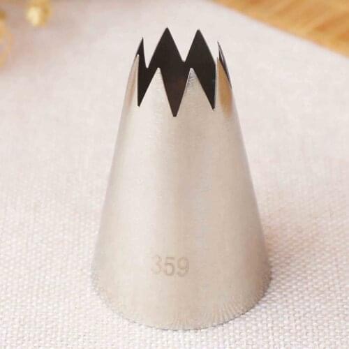 #359 #353 Open Star Piping Nozzle Cake Decorating Tools Stainless Steel Icing TipCream Nozzles Bakeware Pastry Tips Large Size