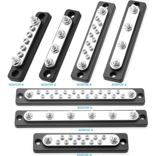 Bus Bar Cover Ground Distribution Block Kit Universal Car Boat Marine Power Distribution Terminal Block