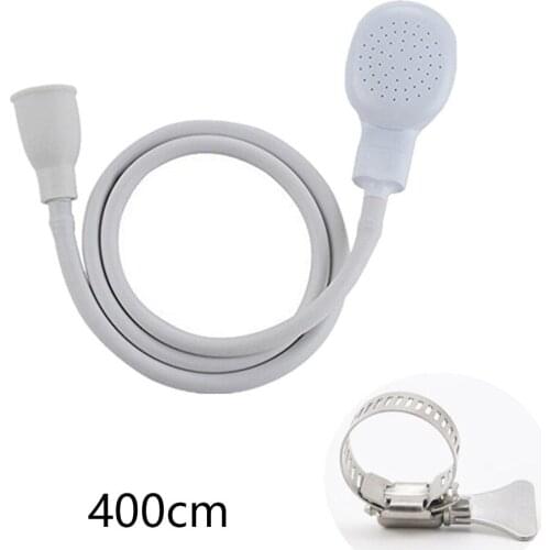 Shower Head Handheld Shower Head Set Single Wide Tap Bath Sink Shower Head Spray Hose Push On Mixer Hairdresser Pet