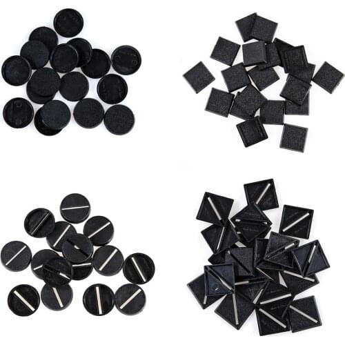 Table Base 20mm-25mm Miniatures Plastic Bases Model Table-Games Wargame Toys Hand-made Toys for Gaming