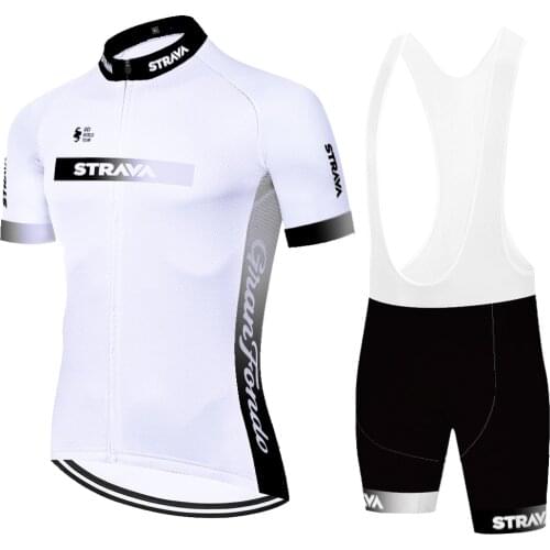 2021 strava cycling clothing quick dry short sleeve ropa ciclismo hombre Summer 20D gel pad Bicycle Clothes rennrad trikot