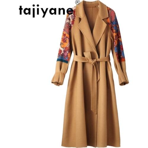 Winter Women Coats 2021 Real Fur Coat Woman 100% Wool Jackets Womens Clothing Female Long Jacket Abrigo Mujer TN1499