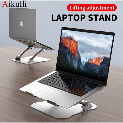 Laptop Stand Aluminum Alloy Adjustable Folding Universal Holder Laptop Desktop stand Computer Bracket Lifting Cooling Non-slip