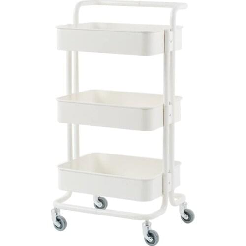Trolley Shelf Kitchen Floor Storage Baby Supplies Baby Bedroom Wheeled Mobile Shelf