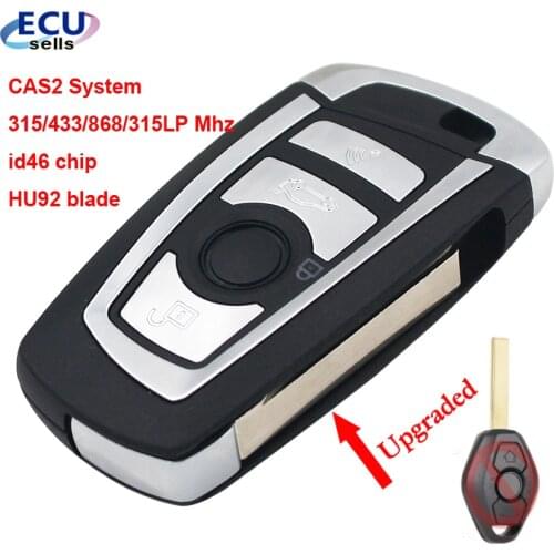 4 Button CAS2 Modified Flip Remote Key 315MHz/433MHz/868MHz/315LP PCF7946 for BMW E60 5 Series E63 6 Series FCC: KR55WK47