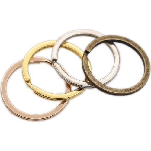 30mm Multicolor Keyring Key Holder Split Ring for Keychain Diy Jewelry Making Sleutelhanger Key Rings Wholesale 10Pcs/Pack