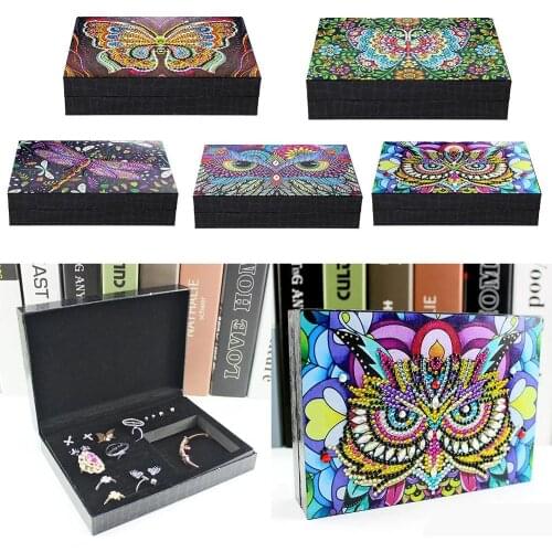 DIY Special-shaped 5D Diamond Painting Jewelry Box Embroidery Mosaic Containers anta Claus Resin Storag Box Craft Wedding Gfits
