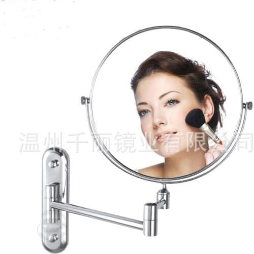 Folding factory direct supply wholesale wall mirror copper cosmetic mirror beauty mirror